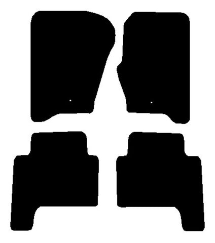 Land Rover Range Rover Sport (Separate Rears) 2005-2013 Black Luxury Velour Tailored Car Mats NV HITECH