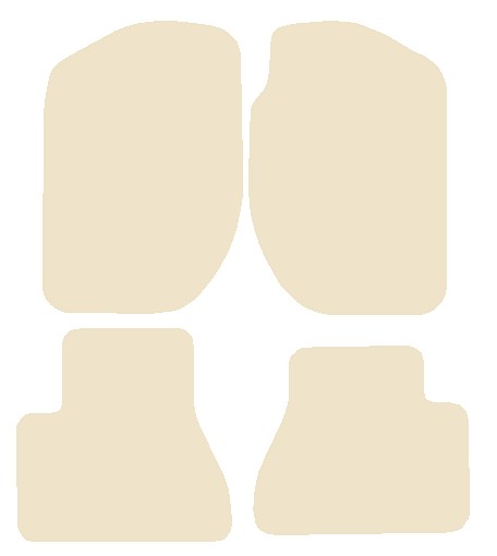 Land Rover Freelander 2003-2006 Beige Luxury Velour Tailored Car Mats NV HITECH
