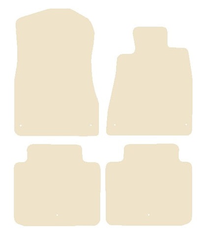 Lexus GS 2005-2011 Beige Luxury Velour Tailored Car Mats NV HITECH