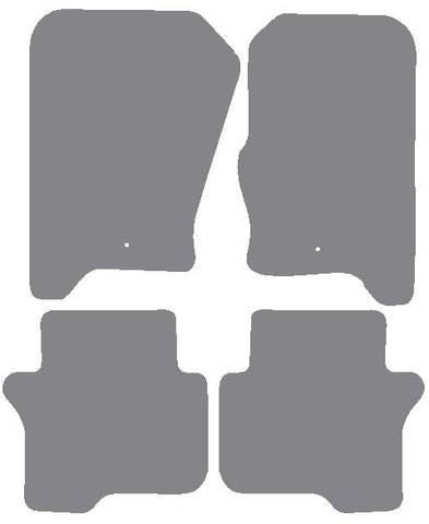 Land Rover Discovery 4 (Fixings Fronts Only) 2009-2016 Grey Premium Carpet Tailored Car Mats NV HITECH