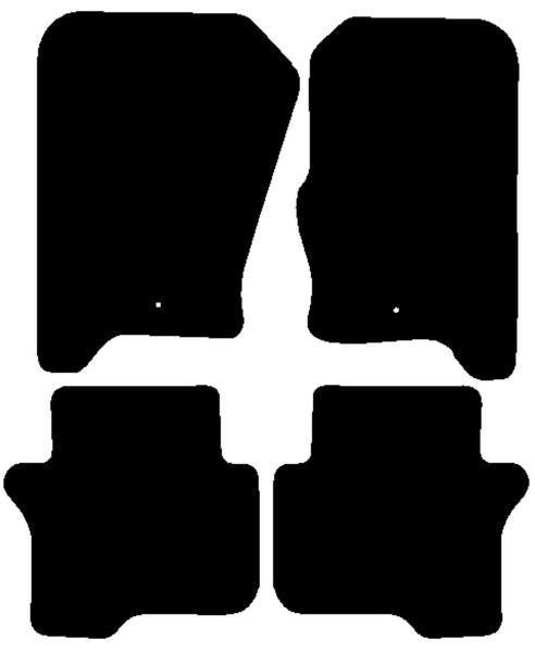 Land Rover Discovery 4 (Fixings Fronts Only) 2009-2016 Black Tailored Carpet Car Mats NV HITECH