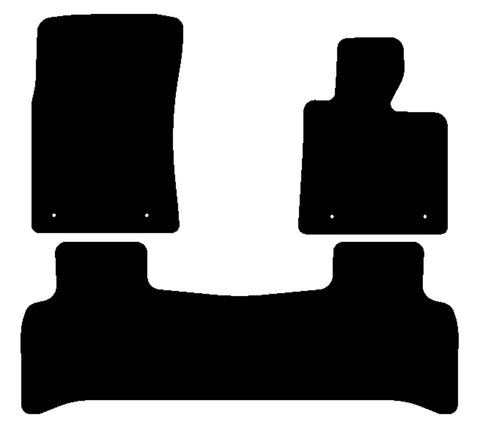 Land Rover Range Rover 2011-2012 Black Tailored Carpet Car Mats NV HITECH