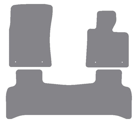 Land Rover Range Rover 2011-2012 Grey Premium Carpet Tailored Car Mats NV HITECH