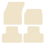 Land Rover Range Rover Evoque L538 (rear holes 4cm from bottom) 2011-2013 Beige Luxury Velour Tailored Car Mats NV HITECH