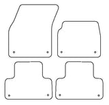 Land Rover Range Rover Evoque L538 (rear holes 4cm from bottom) 2011-2013 Tailored VS Rubber Car Mats