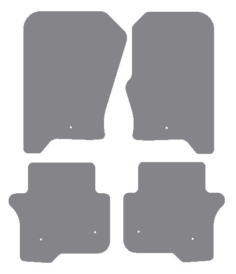 Land Rover Discovery 4 (Fixings All 4 Mats) 2009-2016 Grey Premium Carpet Tailored Car Mats NV HITECH