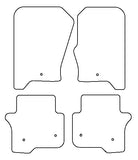 Land Rover Discovery 4 (Fixings All 4 Mats) 2009-2016 Tailored VS Rubber Car Mats
