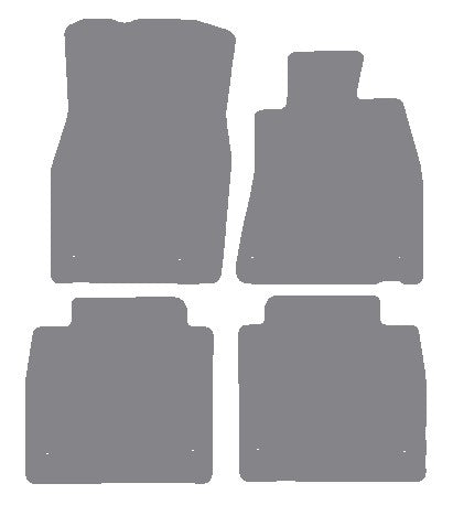 Lexus LS600H L 2008 onwards Grey Premium Carpet Tailored Car Mats NV HITECH