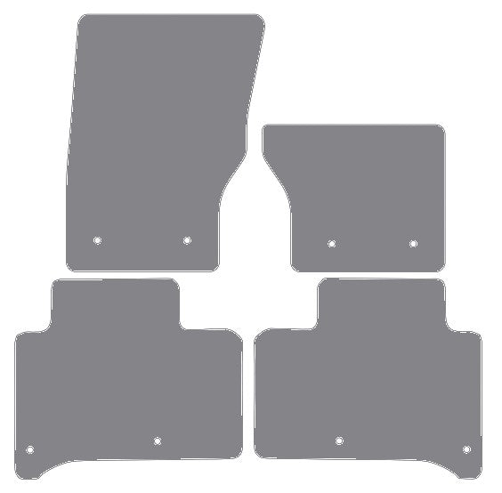 Land Rover Range Rover Sport L494 (Separate Rears) 2013-2022 Grey Premium Carpet Tailored Car Mats NV HITECH