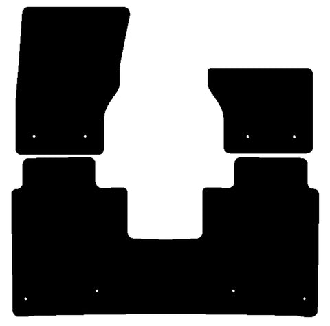 Land Rover Range Rover (5 Seater) LWB 2013-2021 Black Luxury Velour Tailored Car Mats NV HITECH
