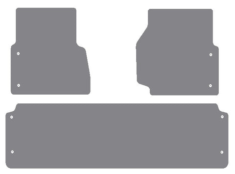 Land Rover Defender 2012-2016 Grey Premium Carpet Tailored Car Mats NV HITECH