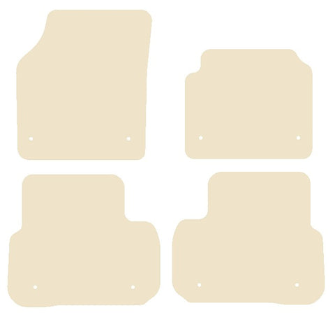 Land Rover Discovery Sport 2015-2019 Beige Luxury Velour Tailored Car Mats NV HITECH