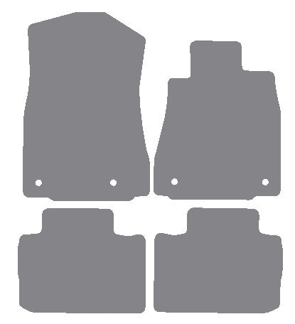 Lexus IS 300H 2013 onwards Grey Premium Carpet Tailored Car Mats NV HITECH