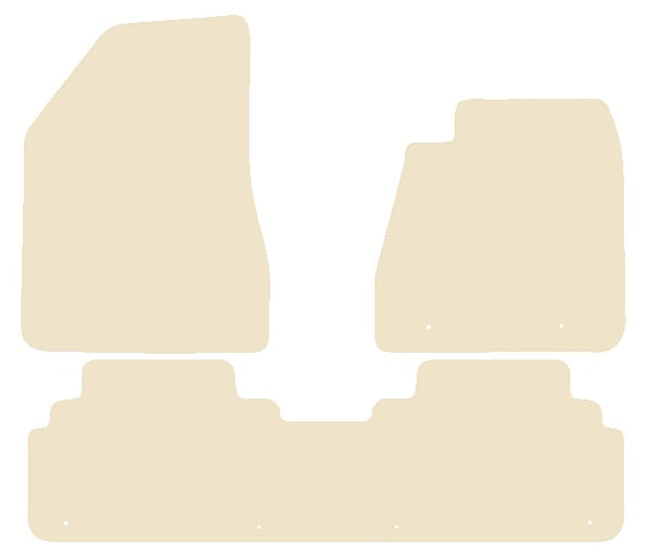 Lexus RX (Rear In One Piece) 2003-2008 Beige Luxury Velour Tailored Car Mats NV HITECH