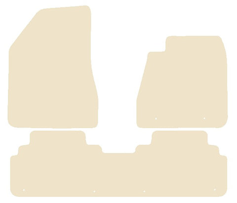 Lexus RX (Rear In One Piece) 2003-2008 Beige Luxury Velour Tailored Car Mats NV HITECH