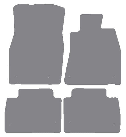 Lexus LS600H XF40 2006-2017 Grey Premium Carpet Tailored Car Mats NV HITECH