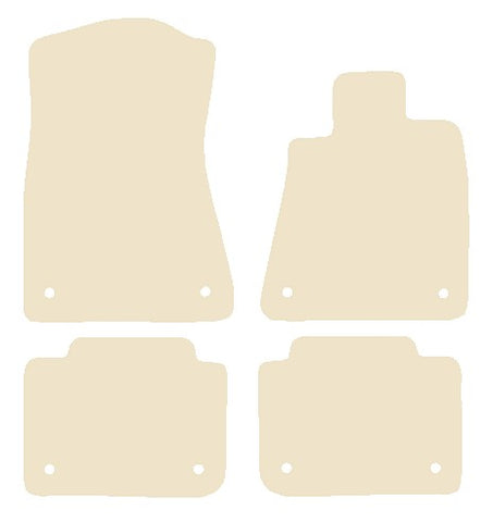 Lexus GS300H 2014 onwards Beige Luxury Velour Tailored Car Mats NV HITECH