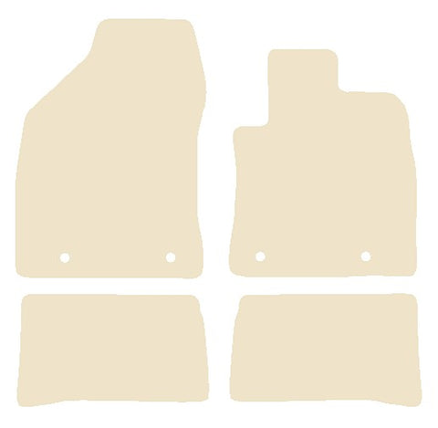 Lexus CT200H 2011-2014 Beige Luxury Velour Tailored Car Mats NV HITECH