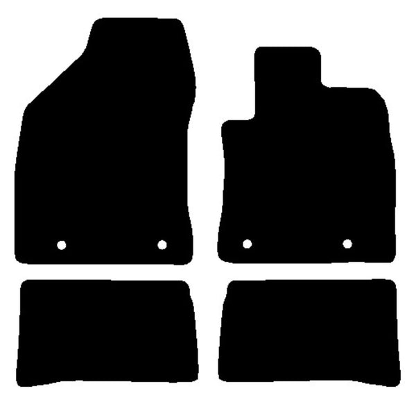 Lexus CT200H 2011-2014 Black Luxury Velour Tailored Car Mats NV HITECH