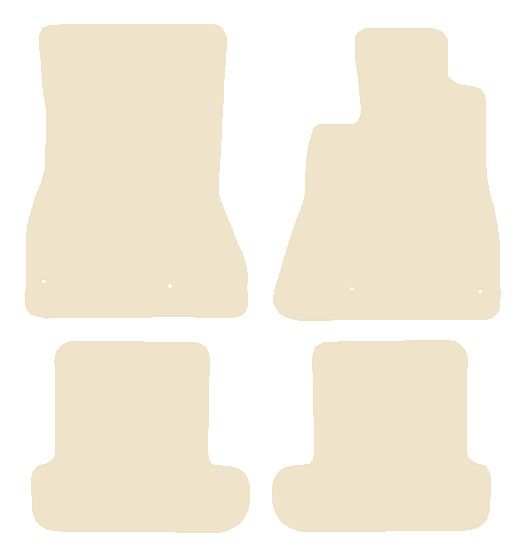Lexus SC 430 2002-2010 Beige Luxury Velour Tailored Car Mats NV HITECH