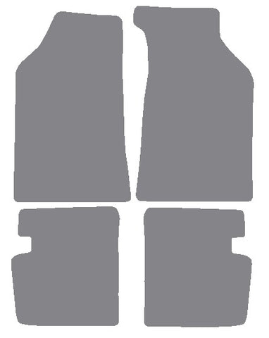 Lancia Delta 1979-1984 Grey Premium Carpet Tailored Car Mats NV HITECH