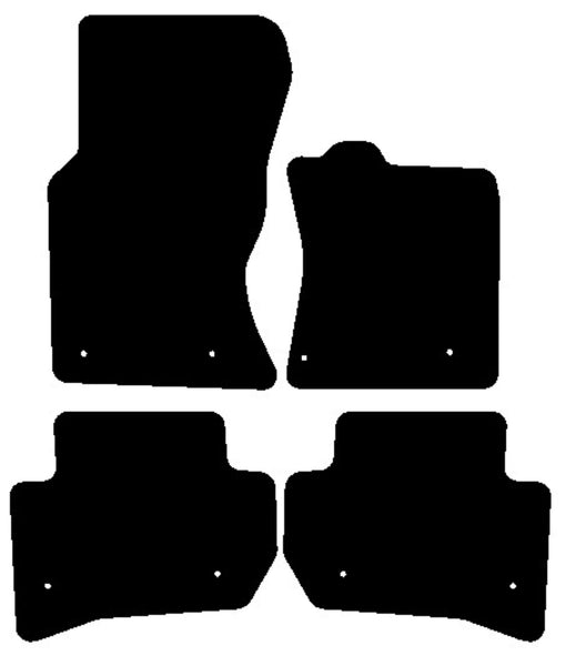 Land Rover Range Rover Velar 2017 onwards Black Luxury Velour Tailored Car Mats NV HITECH