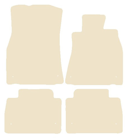 Lexus LS 460 2007 onwards Beige Luxury Velour Tailored Car Mats NV HITECH