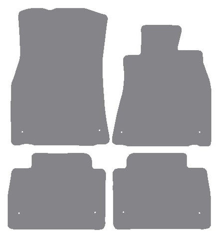 Lexus LS 460 2007 onwards Grey Premium Carpet Tailored Car Mats NV HITECH