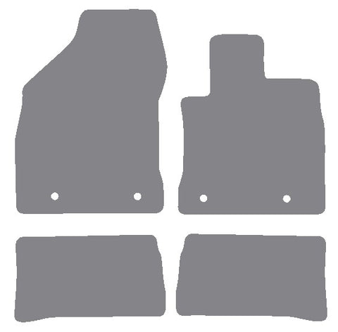 Lexus CT200H 2014 onwards Grey Premium Carpet Tailored Car Mats NV HITECH