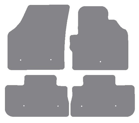 Land Rover Freelander 2 Facelift (Eyelets On All 4 Mats) 2013 onwards Grey Premium Carpet Tailored Car Mats NV HITECH