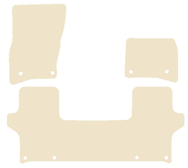 Land Rover Defender L663 90 3Dr 2020 onwards Beige Luxury Velour Tailored Car Mats NV HITECH