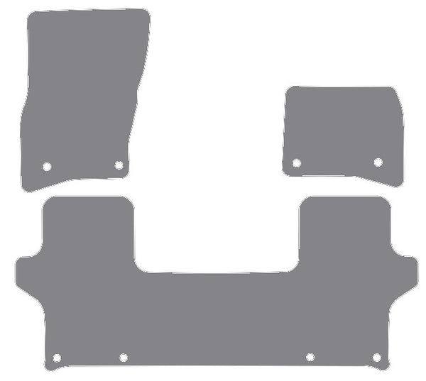 Land Rover Defender L663 90 3Dr 2020 onwards Grey Premium Carpet Tailored Car Mats NV HITECH