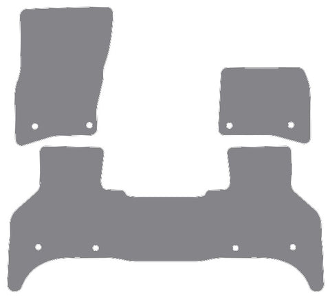 Land Rover Defender L663 110 5 Seater 2020 onwards Grey Premium Carpet Tailored Car Mats NV HITECH