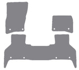Land Rover Defender L663 110 7 Seater 2020 onwards Grey Premium Carpet Tailored Car Mats NV HITECH