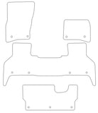 Land Rover Defender L663 130 8 Seater 2020 onwards Tailored VS Rubber Car Mats