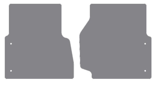 Land Rover Defender 90 Fronts Only 2012-2016 Grey Premium Carpet Tailored Car Mats NV HITECH
