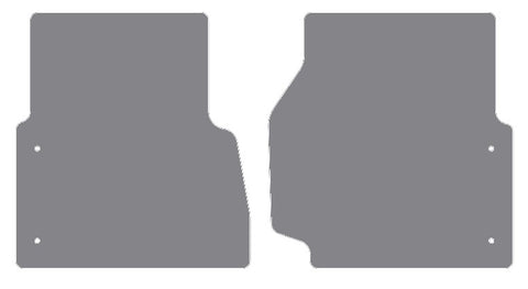 Land Rover Defender 90 Fronts Only 2012-2016 Grey Premium Carpet Tailored Car Mats NV HITECH