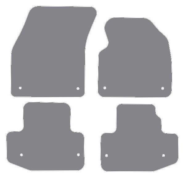 Land Rover Range Rover Evoque Convertible 2017 onwards Grey Premium Carpet Tailored Car Mats NV HITECH