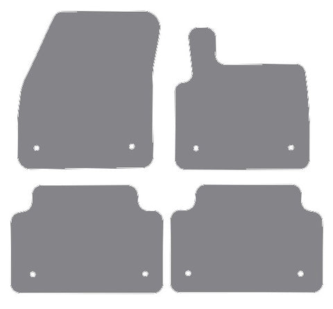 Land Rover Range Rover Evoque L551 Manual 2018 onwards Grey Premium Carpet Tailored Car Mats NV HITECH