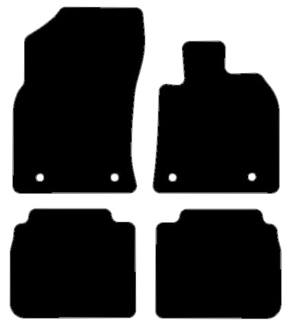 Lexus ES 2018 onwards Black Luxury Velour Tailored Car Mats NV HITECH