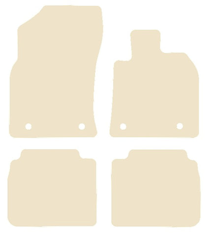 Lexus ES 2018 onwards Beige Luxury Velour Tailored Car Mats NV HITECH
