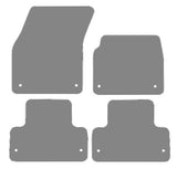 Land Rover Range Rover Evoque L538 (Rear Holes 7cm Bottom) 2013-2018 Grey Luxury Velour Tailored Carpet Car Mats NV HITECH
