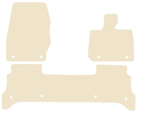 Land Rover Range Rover L460 SWB 3 Pce 2022 onwards Beige Luxury Velour Tailored Carpet Car Mats NV HITECH