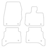 Land Rover Range Rover L460 SWB 4 Pce 2022 onwards Tailored VS TPE Rubber Car Mats
