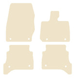Land Rover Range Rover L460 SWB 4 Pce 2022 onwards Beige Luxury Velour Tailored Carpet Car Mats NV HITECH
