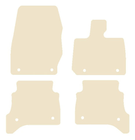 Land Rover Range Rover L460 SWB 4 Pce 2022 onwards Beige Luxury Velour Tailored Carpet Car Mats NV HITECH
