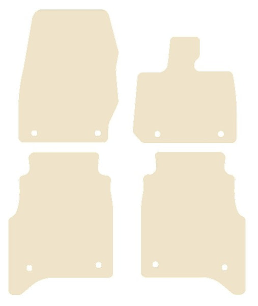 Land Rover Range Rover L460 LWB 4 Pce 2022 onwards Beige Luxury Velour Tailored Carpet Car Mats NV HITECH