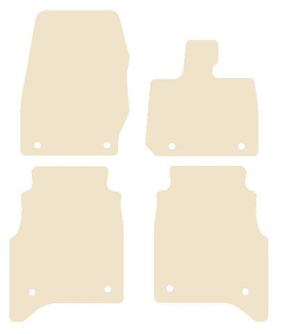 Land Rover Range Rover L460 LWB 4 Pce 2022 onwards Beige Luxury Velour Tailored Carpet Car Mats NV HITECH