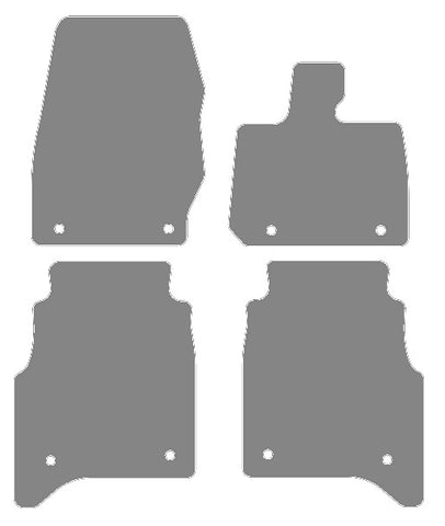 Land Rover Range Rover L460 LWB 4 Pce 2022 onwards Grey Luxury Velour Tailored Carpet Car Mats NV HITECH