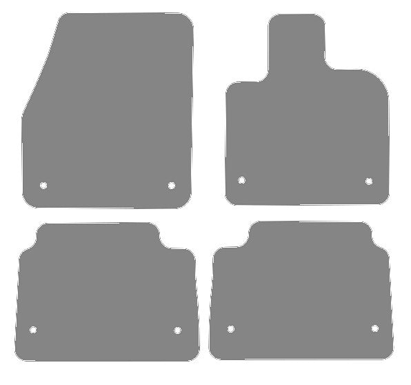 Land Rover Discovery Sport Facelift 2020 onwards Grey Tailored Carpet Car Mats NV HITECH